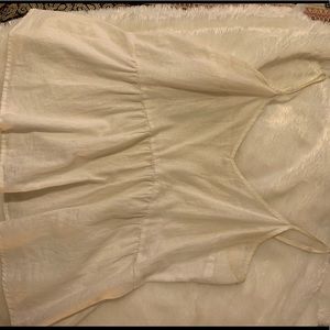 Flowy white tank top